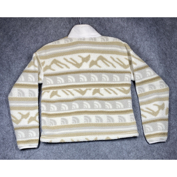 The North Face Sweater Womens Extra Small Ivory Tan Cragmont Fleece Lodge Ski - Picture 14 of 14